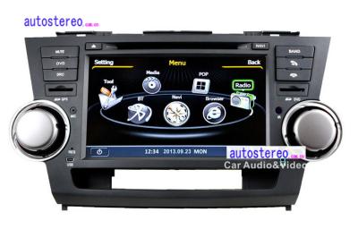 China 8'' Car Stereo GPS Headunit Multimedia DVD Player  for Toyota Highlander Kluger for sale