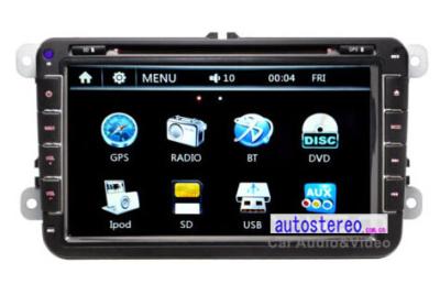 China Sliding Touch Screen Car Stereo with DVD Player for Seat Leon Alhambra Altea Toledo for sale