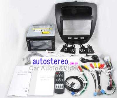 중국 Citroen C1 Toyota Aygo Peugeot 107 토 운항 헤드 유닛 DVD 자동차 라디오를 위한 Toyota 토요일 탐색 DVD 차 입체 음향 판매용