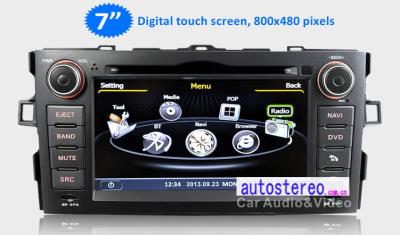 China 3G WIFI Bluetooth Car Stereo DVD GPS for Toyota Auris Corolla Satnav Autoradio Multimedia GPS iPod for sale