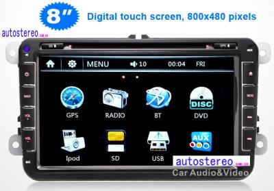 China 8'' Car Stereo GPS Navigation Headunit Multimedia for VOLKSWAGEN for sale