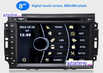 China Digital Touch Screen HD Car Stereo / 2 Din GPS Sat Nav DVD Player for sale