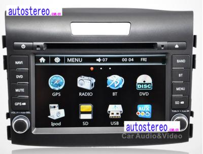 China 7'' Car Stereo GPS Headunit DVD Player Autoradio Satnav for Honda CR-V 2012+ With WinCE 6.0 GPS for sale