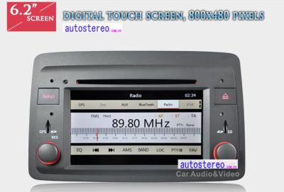 China Fiat Panda GPS CD DVD Player Headunit , HD In Dash Autoradio for sale