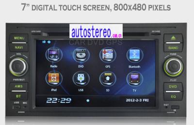 China Double Din Stereo Sat Nav Head Unit Car DVD Player With GPS for sale