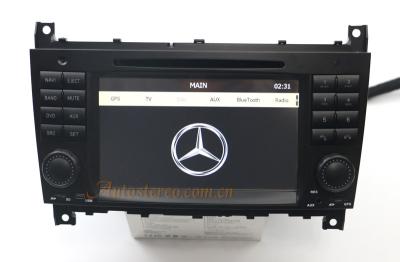 China Bluetooth Car DVD Sat Nav Mercedes Benz W203 800 x 480 Pixels for sale