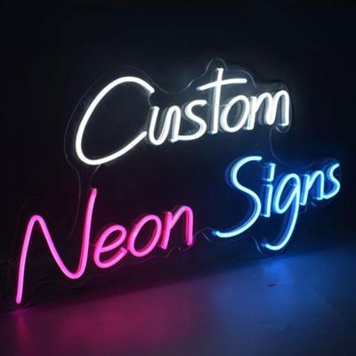 China Waterproof LED Modules Customize Business Name Water Proof Board Usb Neon Led Lights Luminous Letters Neon Signs For Wedding Decorative for sale