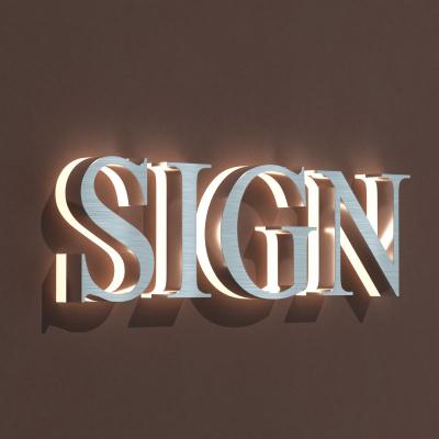 China Aging Resistance Custom Led Signage Decorative Letters Led Illuminated Sign Outdoor Backlit House Numbers for sale