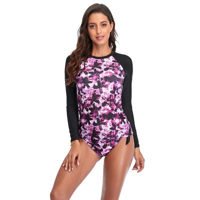 China 2022 new printed size women's plus size long sleeve swimwear women wetsuit for sale