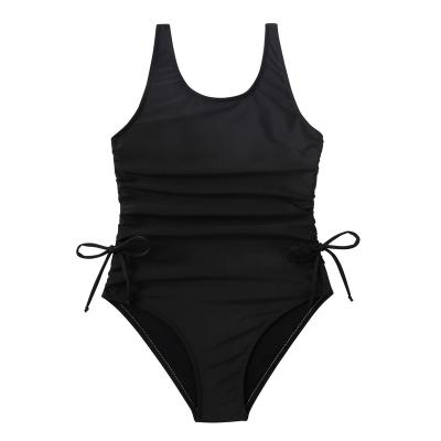 China Girl's swimwear 7-16 black cute wholesale online QUICK DRY cotton seersucker swimsuit summer beach wear customization 2022 beautiful for sale