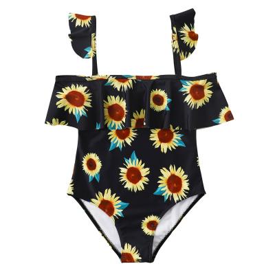 China Removable Padded Custom Printed Swimwear 2022 Kids Girls Bathing Suit Kids Eco-Friendly Bikini Small Wear Beachwear for sale