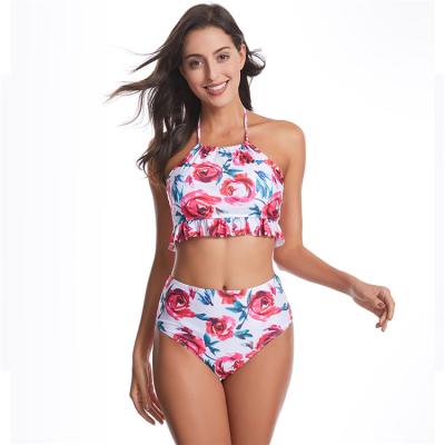 China Other Fashion Floral Cute Sexy 2 Piece Ladies Bandeau Women Swimwear Bikini Swimwear for sale