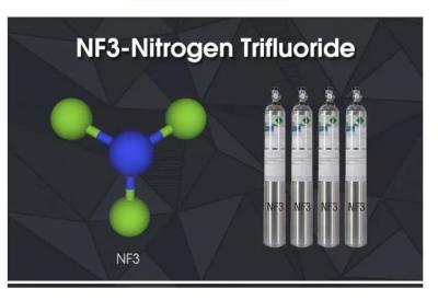 China High Purity Industrial Grade Cylinder Gas NF3 Gas Nitrogen Trifluoride for sale