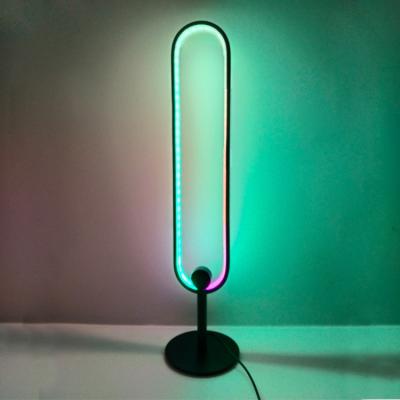 China Modern Led Creative RGB Table Lamp Decoration Personality Atmosphere Light Bedside Lamp for sale