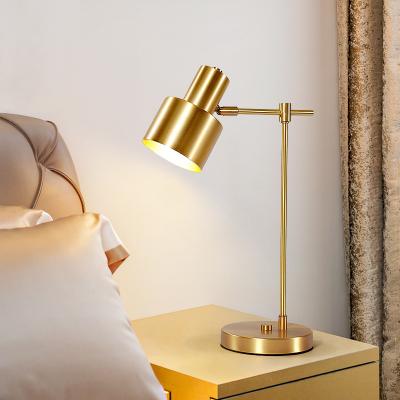 China Modern All American Postmodern Simple Creative Nordic Retro Table Lamp Copper Single Individual Lamp for sale