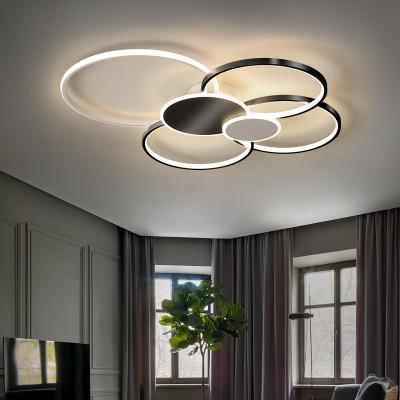 China Modern Led Ceiling Lights Modern For Living Room Bedroom Dining Room Luminarias Led Black Or Ceiling Gold Lamp for sale