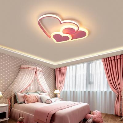 China Cute Cartoon Lovely Novelty Ceiling Lamp Girls Boys Bedroom Children's Room Love Modern Surface Mounted Ceiling Lights LED for sale