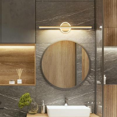 China Lighting Works Color 3 Variable Led Bathroom Light Fixtures Vanity Lamps Waterproof Wall Led Mirror Light Hotel Bathroom Wall Light for sale