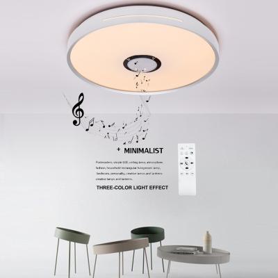 China Amazon Music 36W 2.4G BT Smart Remote Control LED Speaker Modern Hot Selling Modern Ceiling Lamp Light for sale