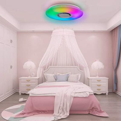 China Hot Sale Modern Rainbow LED Ceiling Light with Remote Control, Music Speaker, APP Control Ceiling Light for sale