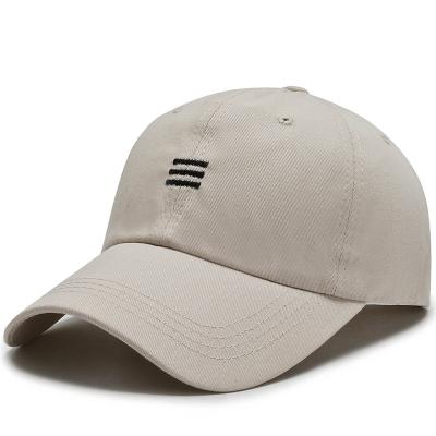 China Autumn New Products Men's And Women's Three-bar Baseball Hat Letter Embroidered Spring Hat Outdoor Youth And Sun Peaked Hat Sun for sale