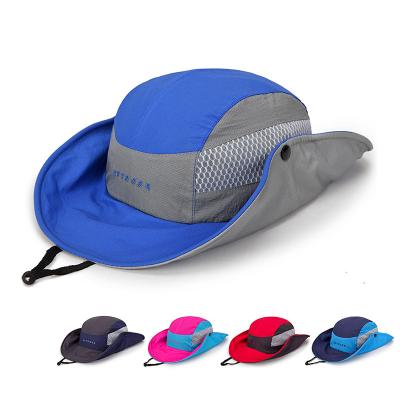 China Quick Dry Sun Hat For Women Mens Wide Bucket Hat Sun Protection Brim Packable Boonie Custom Hat For Fishing for sale