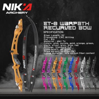 China Lightweight TIR Riser and Nika Archery High Quality Archery Bow Limbs Recurve Bow Set for sale