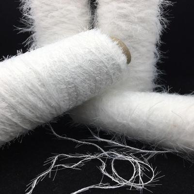 China Good Price Fancy Yarn 100% Polyester Mink Hair Yarn Fancy Feather Yarn For Knitting for sale