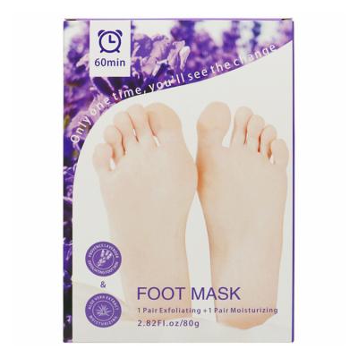 China 2020 Factory Direct Selling Foot Skin Mask Private Label Foot Exfoliating Foot Mask for sale