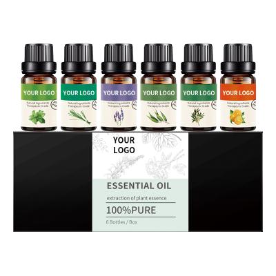 China Skin Revitalizer OEM Pure Natural Organic 10ml Tea Tree Vanilla Essential Oil 6pc Set For Diffuser for sale