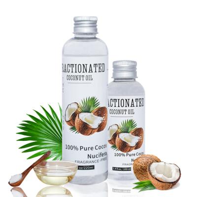 China Logo Wholesale Best Bulk Virgin Skin Care Custom Made Pure Natural Vegan Coconut Oil 100% Organic Coconut Oil 220ML for sale