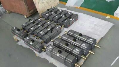 China 3 position air torque  rack and pinion  pneumatic rotary actuators control butterfly valves ball valves for sale