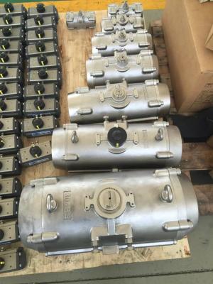 China stainless steel SS304/SS316 body pneumatic rotary actuators for butterfly valves ball valves for sale