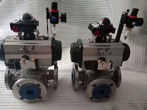 China Pneumatic ball valves actuator pneumatically operated ball valve for sale