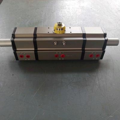 China Three position pneumatic rotary actuators 3 way cylinder control valve for sale