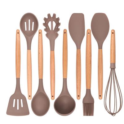 China 4pcs 5pcs 6pcs 7pcs 8pcs 9pcs Viable Factory Direct Supply Kitchen Accessories Cooking Tools Silicone Kitchen Utensils Kitchenware Soft for sale