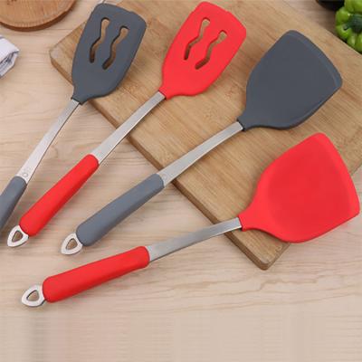 China Viable Hot Sales Heat Resistant Kitchen Cooking Tool Silicone Kitchenware Utensil Silicone Spatula Silicone Kitchen Accessories for sale