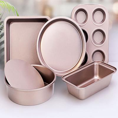 China Non Stick Carbon Steel Bakeware High Quality Sustainable Cake Molds Pan Dishes Tray Cube Toast Mold Baking Baking Tool Kit for sale