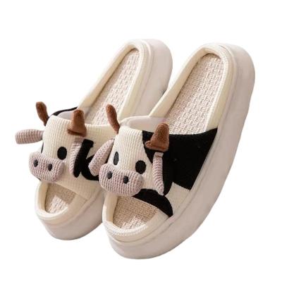 China Fashion trend wholesale scares the Four Seasons opening PVC bottom summer canvas sandals and slippers canvas slippers for sale