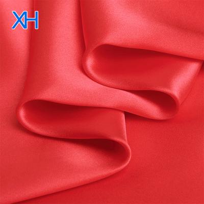 China Sustainable Hot Sale100% Organic Silk Charmeuse Satin Fabric Roll Wholesale With Low Price By Xinhe Textiles for sale