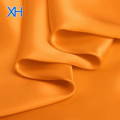 China Sustainable Fashionable Sheer Satin Charmeuse Silk Fabric Wholesale With High Quality By Xinhe Textiles for sale