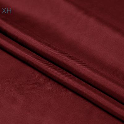 China Burgundy Viable Fashionable Silk Fabric By The Yard 8MM Habotai With 1 Min Stocking By Xinhe Textiles for sale