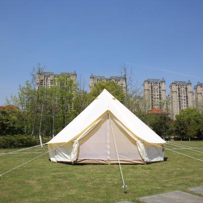 China Glamping 3m 4m 5m 6m 7m Y Bell Tent Moisture Resistant Luxury Cotton Canvas Bell Tent for sale