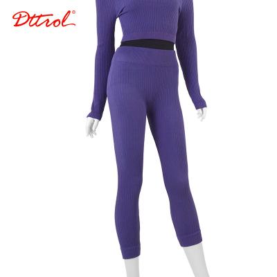 China Spandex / Bamboo Fiber Dttrol High Quality Winter Knitted Dance Knitted Pants Hot Ninth Ballet Dance Training Indoor Dancewear for sale