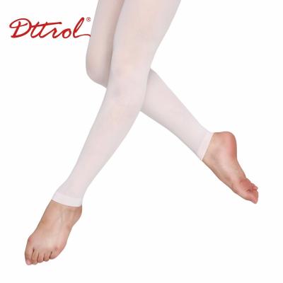 China Dttrol breathable wholesale ballet dance legless tights for girls muti-color high quality factory price legless tights for sale