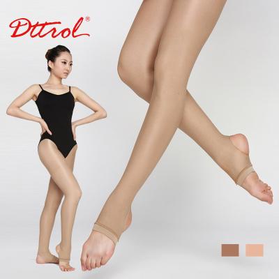 China D006197 Dttrol Breathable Ladies Stirrup Shimmery Dance Tights Wholesale for sale