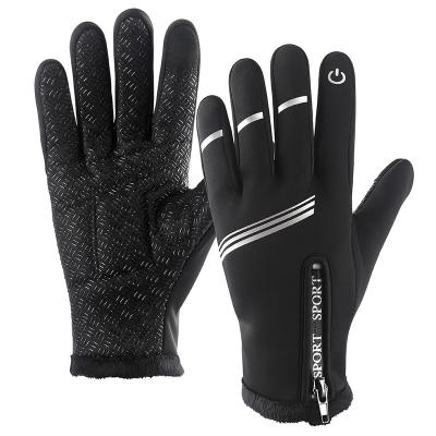 China Water Resistant CBR ODM S175 Winter Ski Touch Screen Thermal Windproof Heated Full Finger Motorcycle Bike Gloves Cycle Cycling Mittens for sale