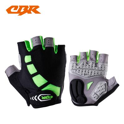 China Half Finger Leather Gloves Microfiber Bicycle /Cycling Outdoor Sports Climbing Non-slip Training Bike Gloves CBR for sale