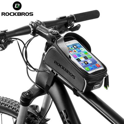 China Hot Sale Durable 2018 Rockbros China Manufacturer Durable Bike Bicycle Waterproof Phone Bag for sale