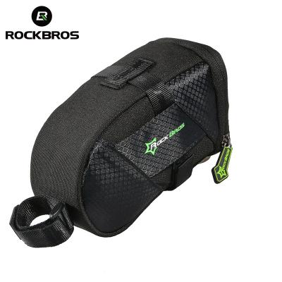 China Special Non-slip Zipper Design ROCKBROS C10-BK MTB Road Bike Sports Tail Rear Bags Cycling Saddle Seatpost Bags Mountain Bike Bicycle Bag for sale